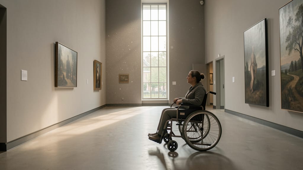 Barrierefreie Kultur: Wenn Museen ihre Türen für wirklich alle öffnen (KI-generiertes Symbolbild)