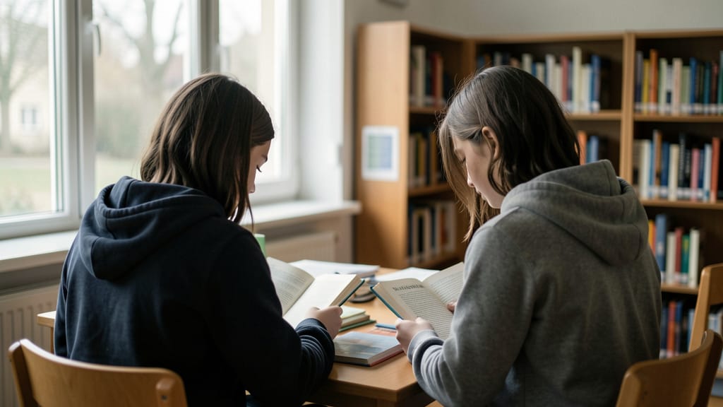 Bildung als Kompass: Wie Flüchtlingskinder in Deutschland ihren Weg finden (KI-generiertes Symbolbild)
