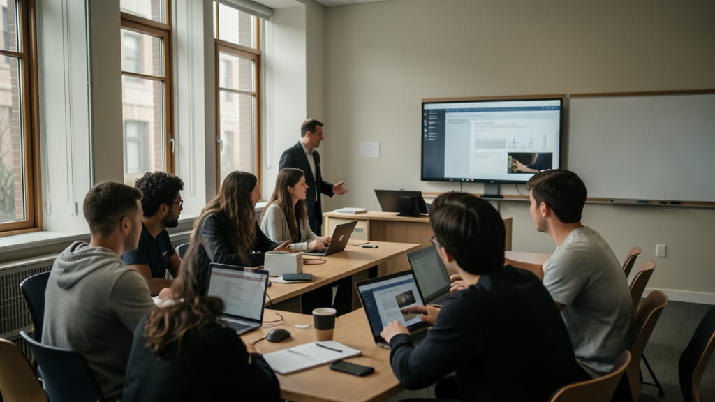 Bildung Neu Denken: Wie digitale Pädagogik Europas Hochschulen transformiert (KI-generiertes Symbolbild)
