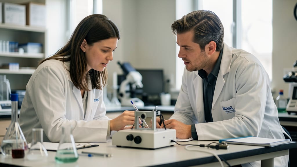 Brücken bauen für die Zukunft: Wie Hochschulen und Industrie gemeinsam Innovationen schmieden (KI-generiertes Symbolbild)