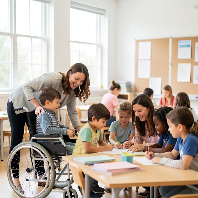 Brücken bauen, Vielfalt leben: Wie inklusive Lehrerbildung die Schule der Zukunft formt (KI-generiertes Symbolbild)