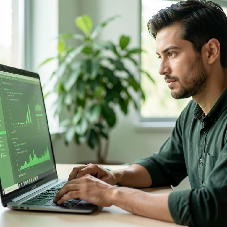 Code mit Gewissen: Wie grüne Software unsere digitale Zukunft formt (KI-generiertes Symbolbild)