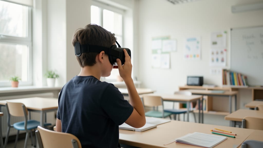 Das Funkeln in den Augen: Wie VR das Lernen revolutioniert und Herzen öffnet (KI-generiertes Symbolbild)