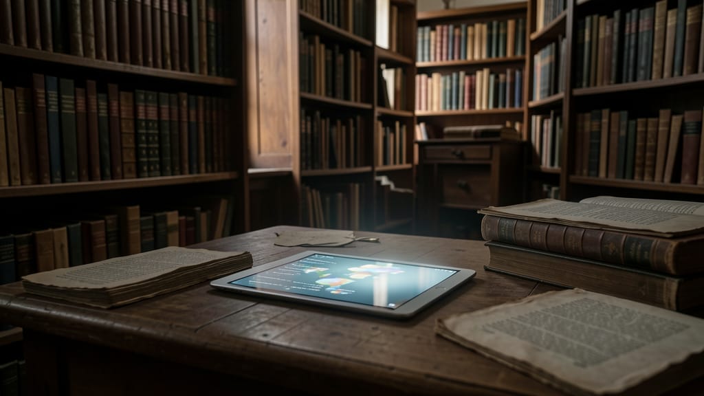 Das Mosaik der Erinnerung: Wie digitale Medien unser Verständnis von Geschichte prägen (KI-generiertes Symbolbild)