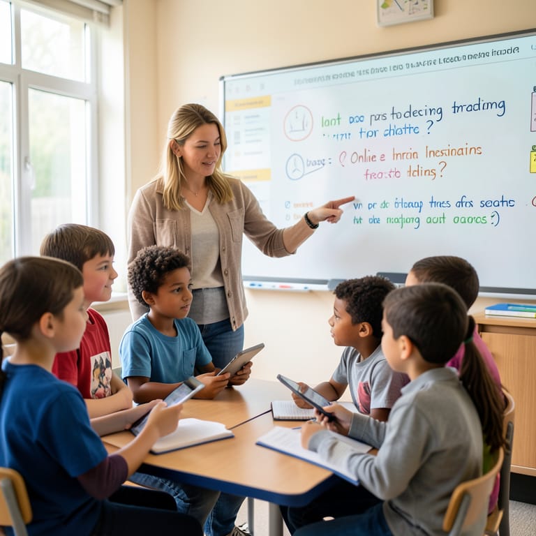 Den Kompass neu kalibrieren: Wie Bildung unsere Kinder durch die digitale Welt führt (KI-generiertes Symbolbild)