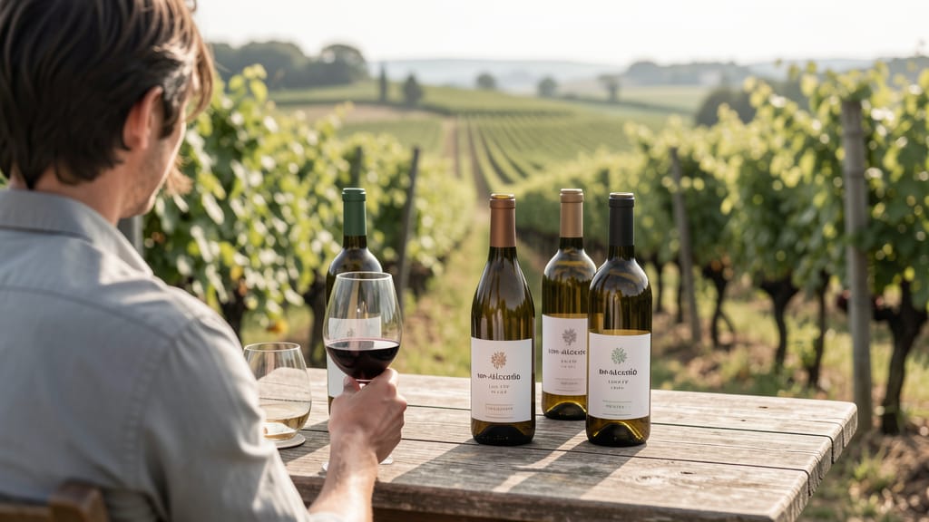 Der bewusste Schluck: Wie Achtsamkeit und Nachhaltigkeit die Weinwelt bereichern (KI-generiertes Symbolbild)