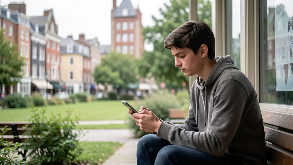 Der Digitale Kompass: Wie junge Herzen ihre Identität in einer vernetzten Welt finden (KI-generiertes Symbolbild)