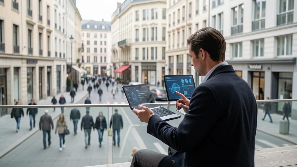 Der EU AI Act: Ein Kompass für faire Künstliche Intelligenz, der unsere Grundrechte schützt (KI-generiertes Symbolbild)