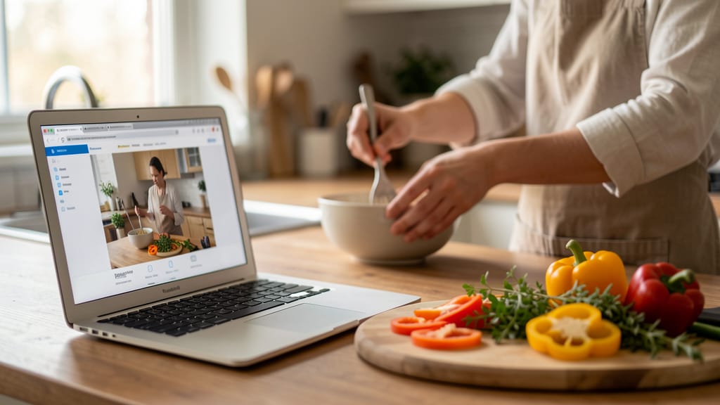 Der Funke im Netz: Wie Europas größte vegane Online-Kochschule die Küchen erobert (KI-generiertes Symbolbild)