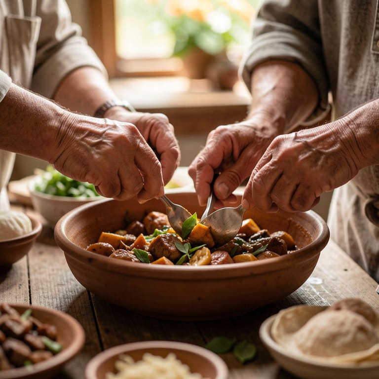 Der Geschmack der Wurzeln: Wie unser Essen Geschichten von Heimat und Identität erzählt (KI-generiertes Symbolbild)