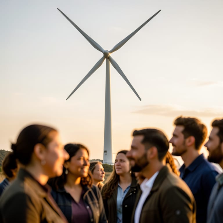 Der grüne Puls Deutschlands: Wie die Energiewende uns alle bewegt (KI-generiertes Symbolbild)