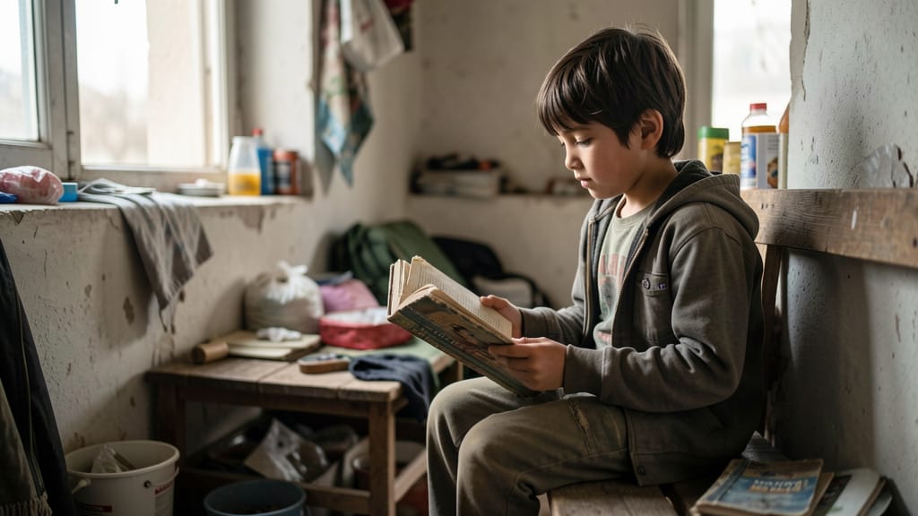 Der Traum vom Klassenzimmer: Warum Bildung für Flüchtlingskinder ein Anker ist (KI-generiertes Symbolbild)
