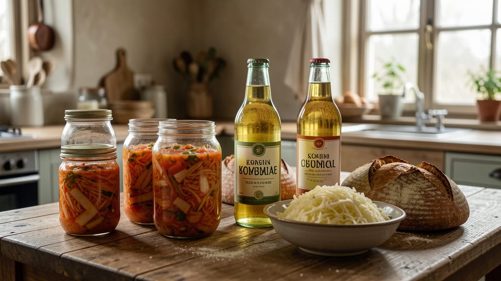 Die Kraft der Fermentation: Ein Fest für Darm und Gaumen (KI-generiertes Symbolbild)