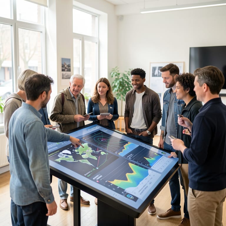 Die Kraft der geteilten Daten: Ein Weg zum digitalen Gemeinwohl (KI-generiertes Symbolbild)