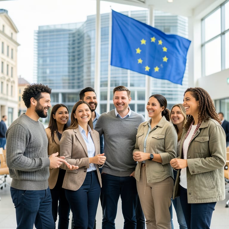 Die Kraft der Vielfalt: Europas Engagement für LGBTIQ+-Rechte (KI-generiertes Symbolbild)