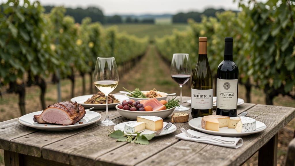 Die Kunst des Genießens: Deutsche Küche und ihre Weinseelenverwandten (KI-generiertes Symbolbild)