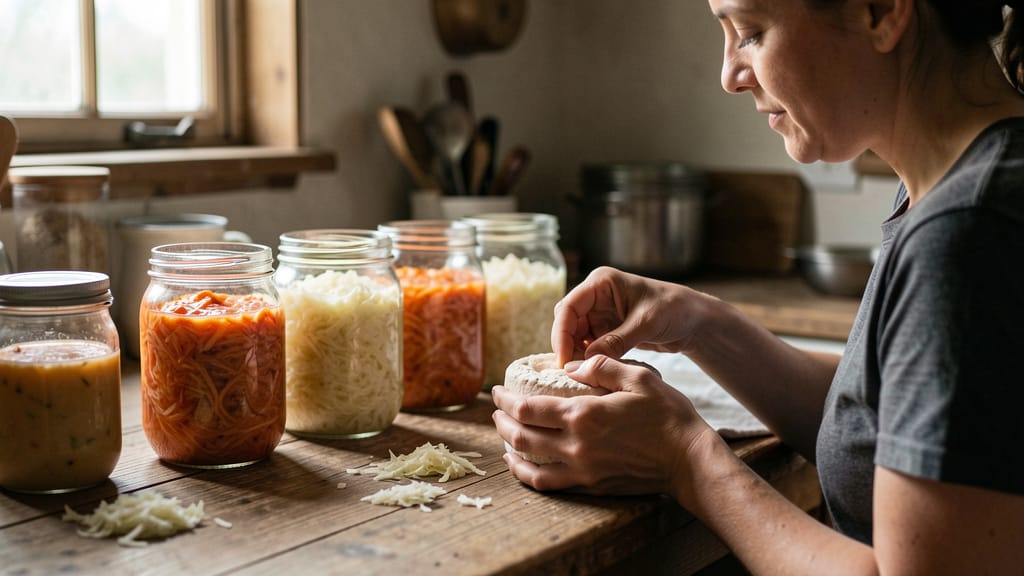 Die lebendige Revolution auf unserem Teller: Die Rückkehr der Fermentation (KI-generiertes Symbolbild)