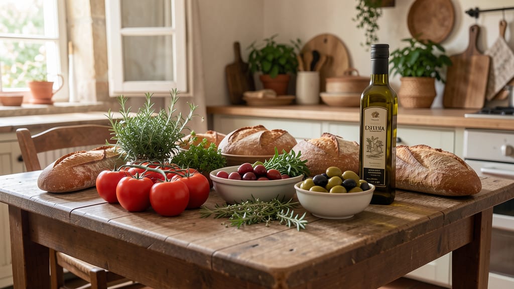 Die mediterrane Lebensweise: Ein genussvoller Weg zu Herzgesundheit und Wohlbefinden (KI-generiertes Symbolbild)