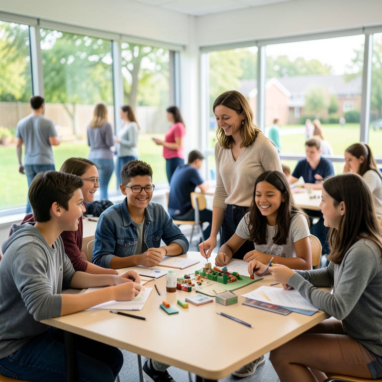 Die Schule der Zukunft: Wie offene Türen neue Lernwelten schaffen (KI-generiertes Symbolbild)