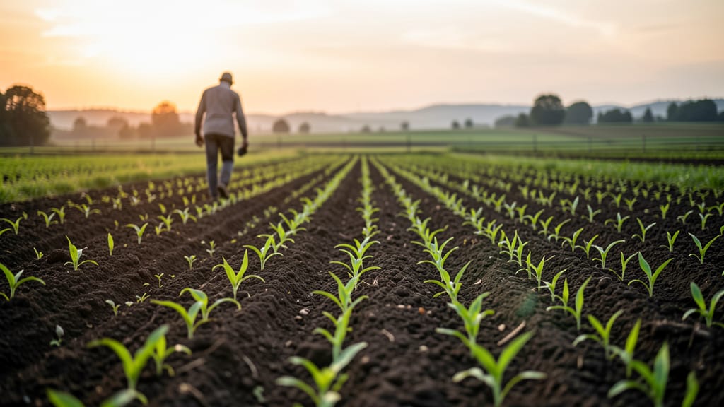 Die stille Revolution unter unseren Füßen: Wie Kohlenstoff-Landwirtschaft unsere Zukunft nährt (KI-generiertes Symbolbild)