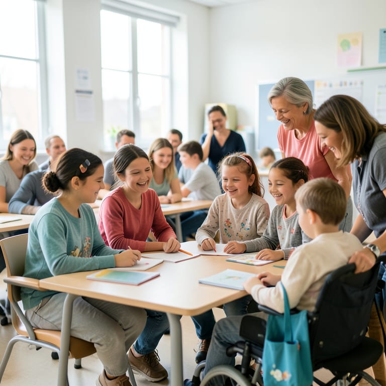 Die Stärke der Vielfalt: Warum inklusive Bildung uns alle bereichert (KI-generiertes Symbolbild)