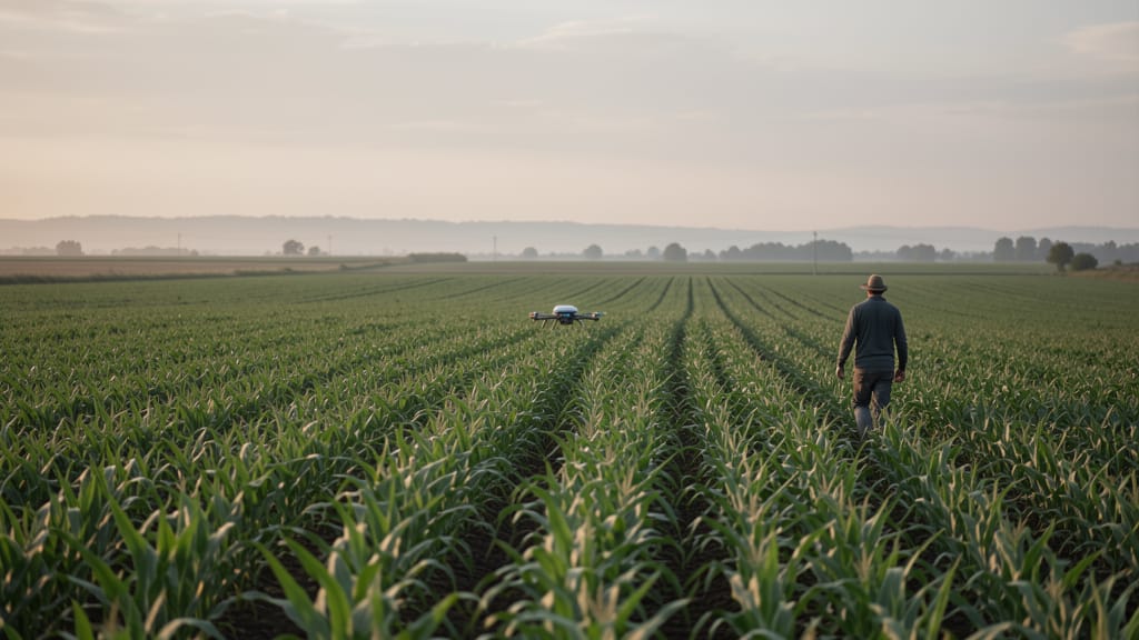 Die unsichtbaren Helfer: Wie Hightech unsere Landwirtschaft nährt und unseren Genuss bereichert (KI-generiertes Symbolbild)