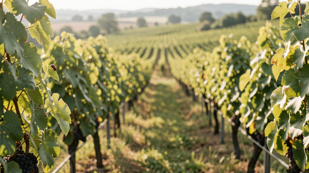 Die unsichtbaren Hüter des Weins: Wie nachhaltiger Weinbau die Natur feiert (KI-generiertes Symbolbild)