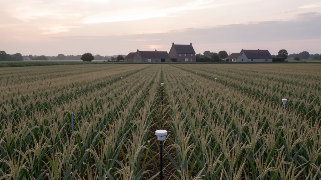 Die Zukunft auf unserem Teller: Wo Hightech auf Herz trifft – Eine Reise in die nachhaltige Landwirtschaft (KI-generiertes Symbolbild)