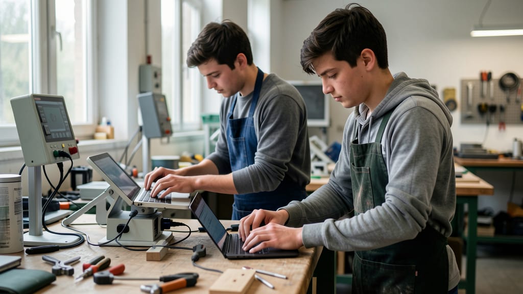 Die Zukunft gestalten: Europas Jugend als Vorreiter der grünen und digitalen Transformation (KI-generiertes Symbolbild)
