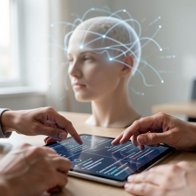 Die Zukunft unseres Geistes: Wie wir Neurotechnologie verantwortungsvoll gestalten (KI-generiertes Symbolbild)