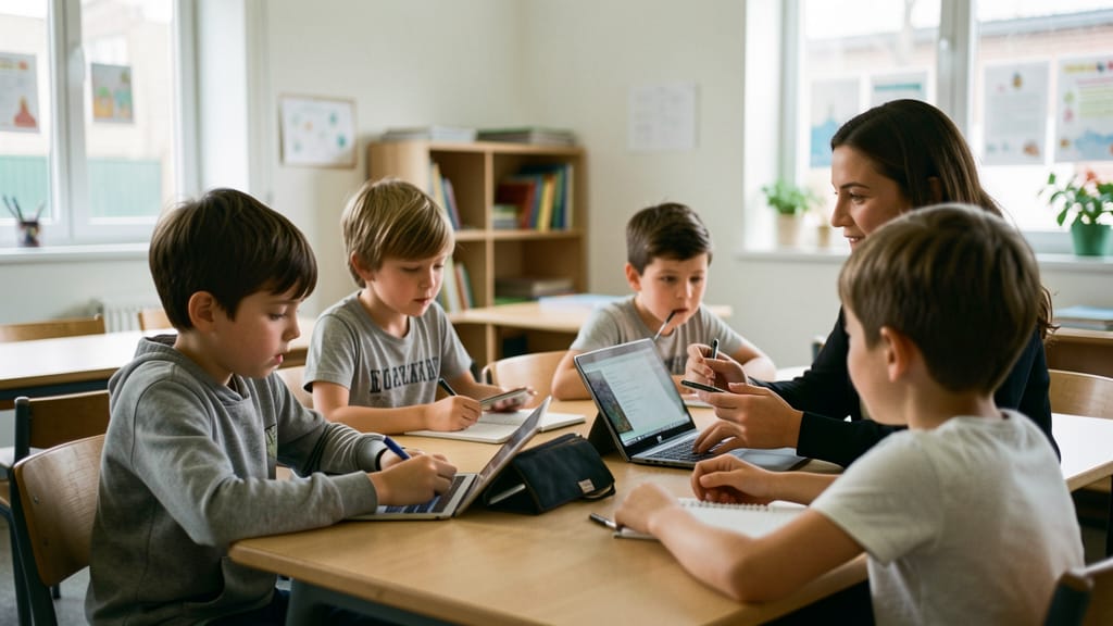 Digitale Weichen stellen: Wie Bildung den Weg in eine selbstbestimmte Zukunft ebnet (KI-generiertes Symbolbild)