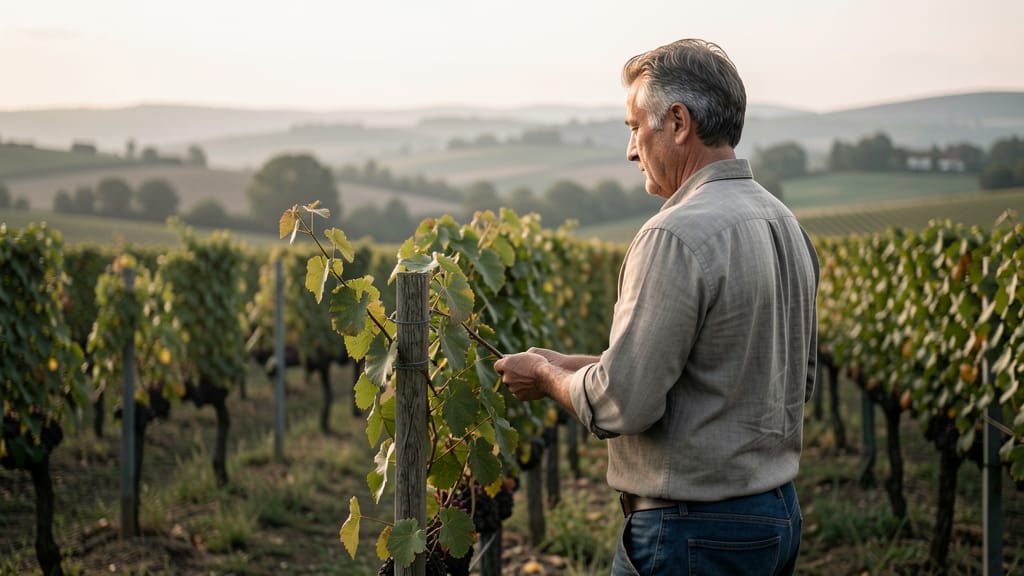 Ein Hoch auf die Zukunft: Wie innovative Winzer unseren Weinbau klimafit machen (KI-generiertes Symbolbild)