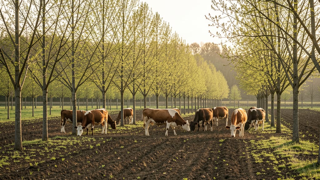 Ein Wald auf dem Acker: Wie Agroforst die Zukunft unserer Ernährung prägt (KI-generiertes Symbolbild)