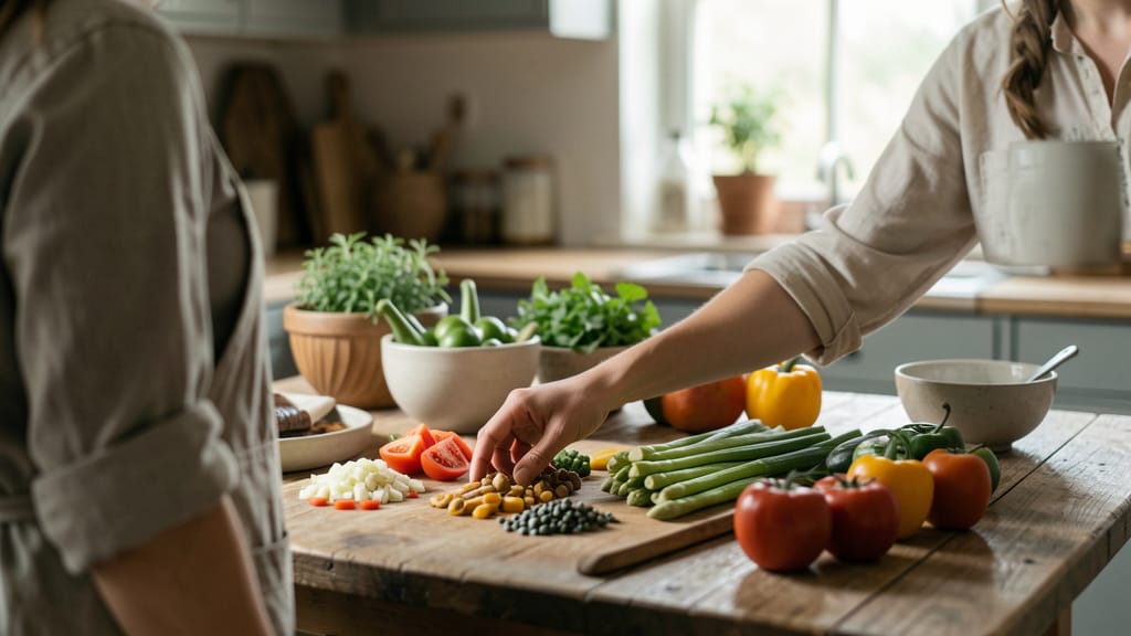 Entdecke deine ganz persönliche Ernährungswelt: Wie DNA und Mikrobiom deinen Genuss revolutionieren (KI-generiertes Symbolbild)