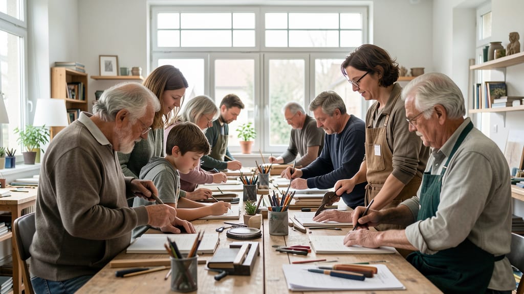 Europas engagierter Weg: Bildung und Arbeit Hand in Hand für eine starke Zukunft (KI-generiertes Symbolbild)