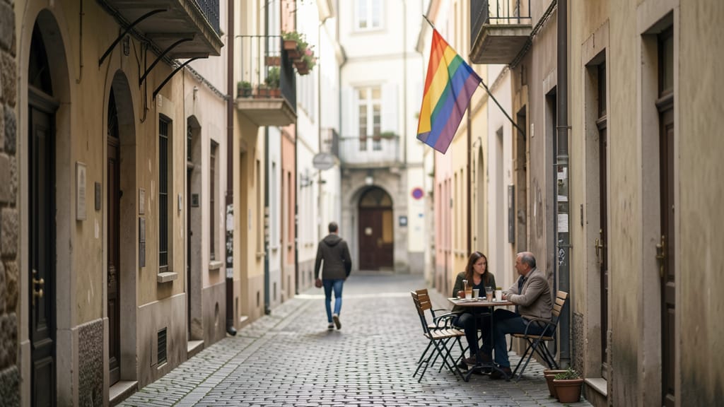 Europas Herz für Vielfalt: Ein Tanz zwischen Licht und Schatten (KI-generiertes Symbolbild)