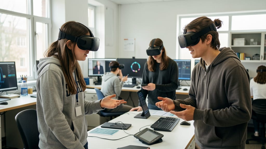 Europas Virtual-Reality-Pioniere: Wie Innovation unser Morgen gestaltet (KI-generiertes Symbolbild)