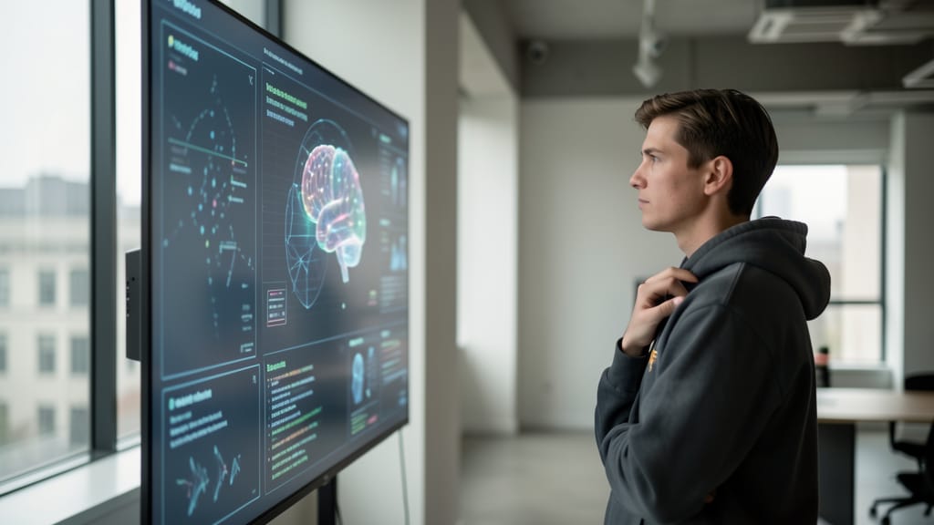 Gedankenbrücken in die Zukunft: Wie wir Neurotechnologien verantwortungsvoll gestalten (KI-generiertes Symbolbild)