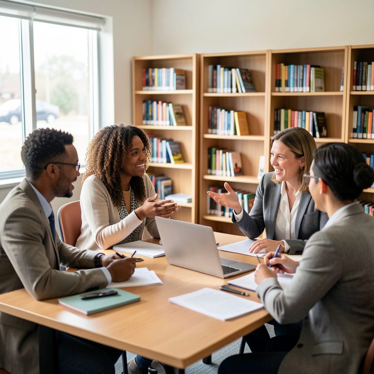 Gemeinsam wachsen: Wie Professional Learning Communities Schulen verwandeln (KI-generiertes Symbolbild)
