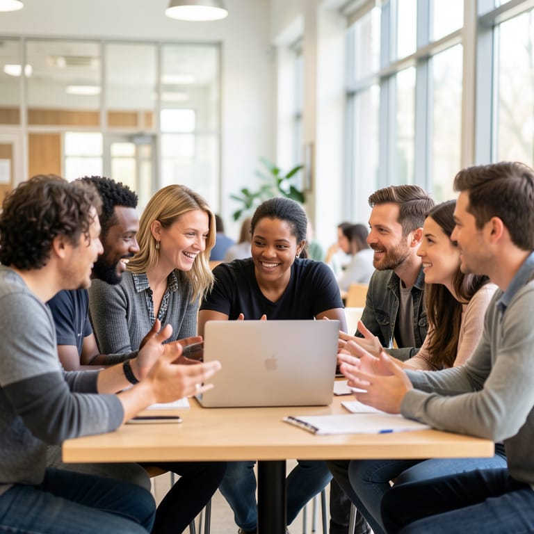 Gemeinschaft als Klassenzimmer: Wie Bürgerbeteiligung unser Lernen neu definiert (KI-generiertes Symbolbild)