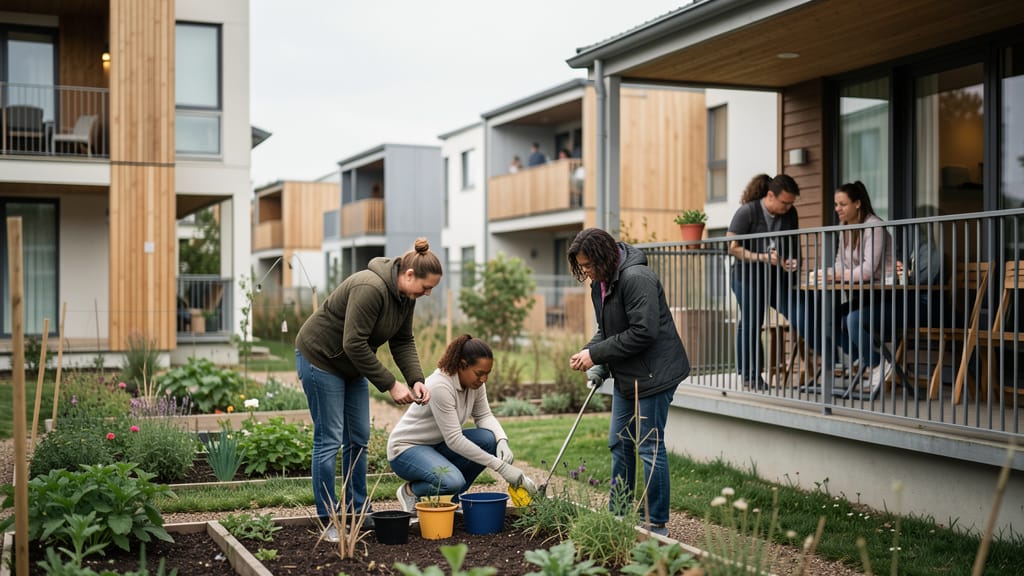 Gemeinschaft gestalten: Das Neue Europäische Bauhaus für nachhaltiges Wohnen (KI-generiertes Symbolbild)