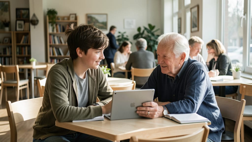 Generationen im Einklang: Wie das InterGenic Projekt Europa verbindet (KI-generiertes Symbolbild)