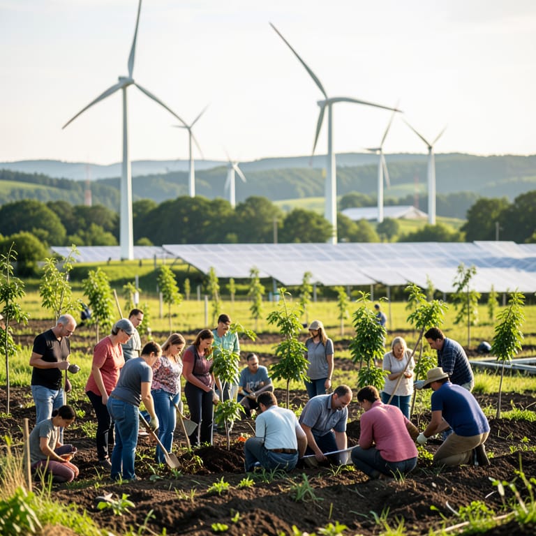 Gerechter Wandel: Wie Kohleregionen ihre Zukunft mutig gestalten (KI-generiertes Symbolbild)