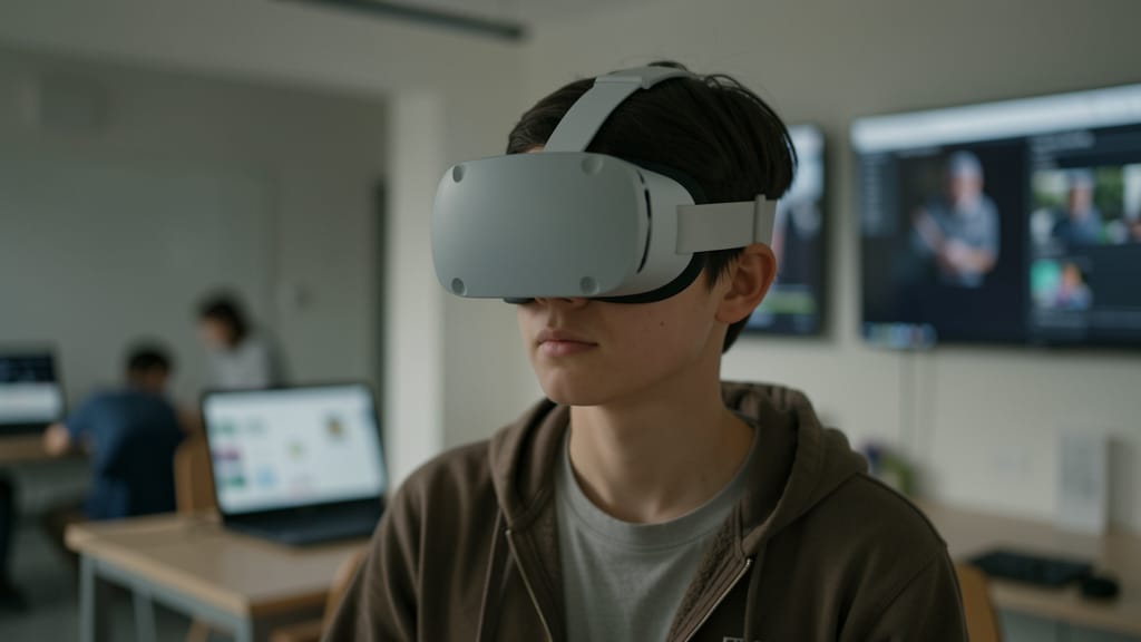 Grenzenloses Lernen: Wie XR und KI unsere Bildung revolutionieren (KI-generiertes Symbolbild)