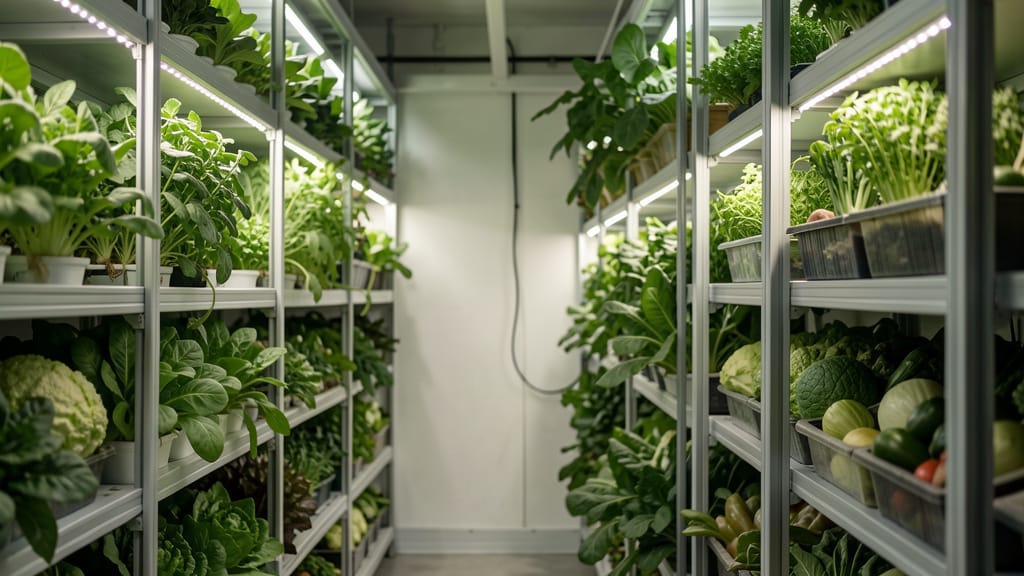 Grüne Höhenflüge: Wie smarte Technik unsere Städte nachhaltig ernährt (KI-generiertes Symbolbild)
