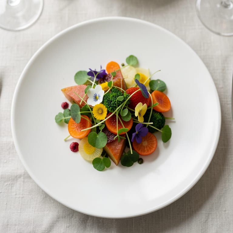Grüner Glanz am Gourmet-Himmel: Europas pflanzliche Michelin-Sterne-Restaurants (KI-generiertes Symbolbild)