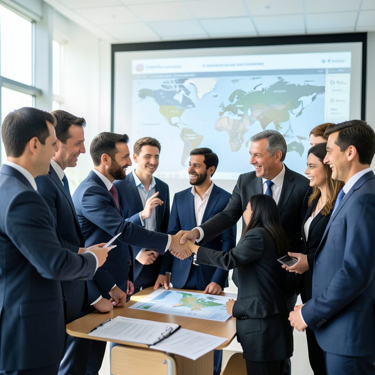 Hoffnung am Horizont: Wie globale Partnerschaften nachhaltiges Wirtschaften beschleunigen (KI-generiertes Symbolbild)