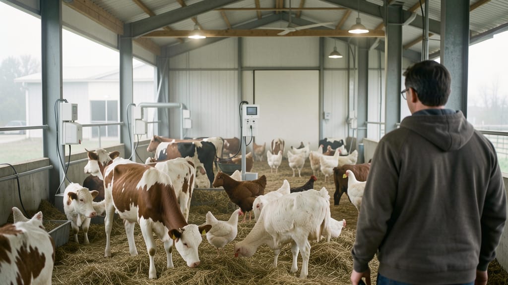 Im Herzen der Zukunft: Wie Hightech die Landwirtschaft menschlicher macht (KI-generiertes Symbolbild)