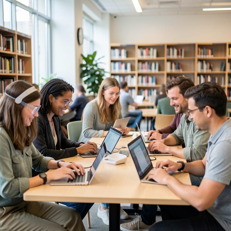 Jenseits der Bildschirme: Europas Engagement für eine barrierefreie Digitalwelt (KI-generiertes Symbolbild)