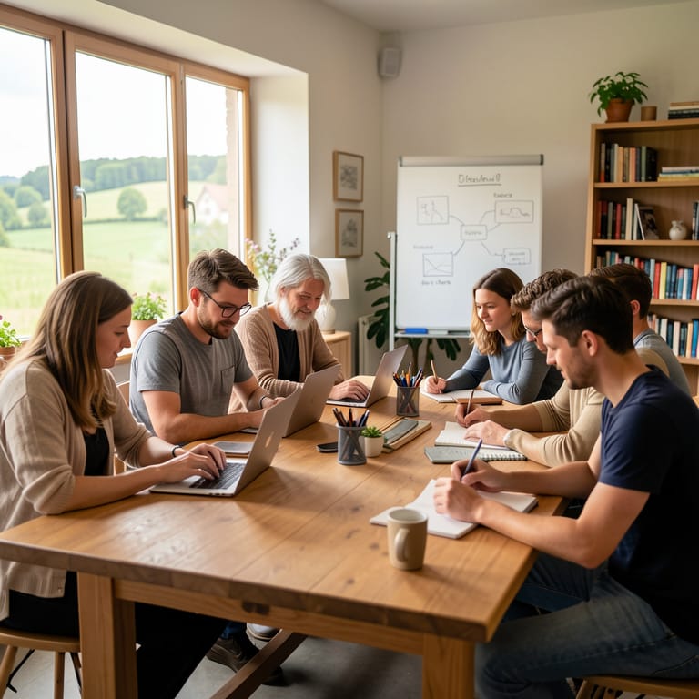 Jenseits der Städte: Wie ländliche Regionen mit Bildung und Kooperation die Innovationslücke schließen (KI-generiertes Symbolbild)